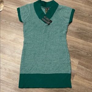 Green Sweater Dress/Top